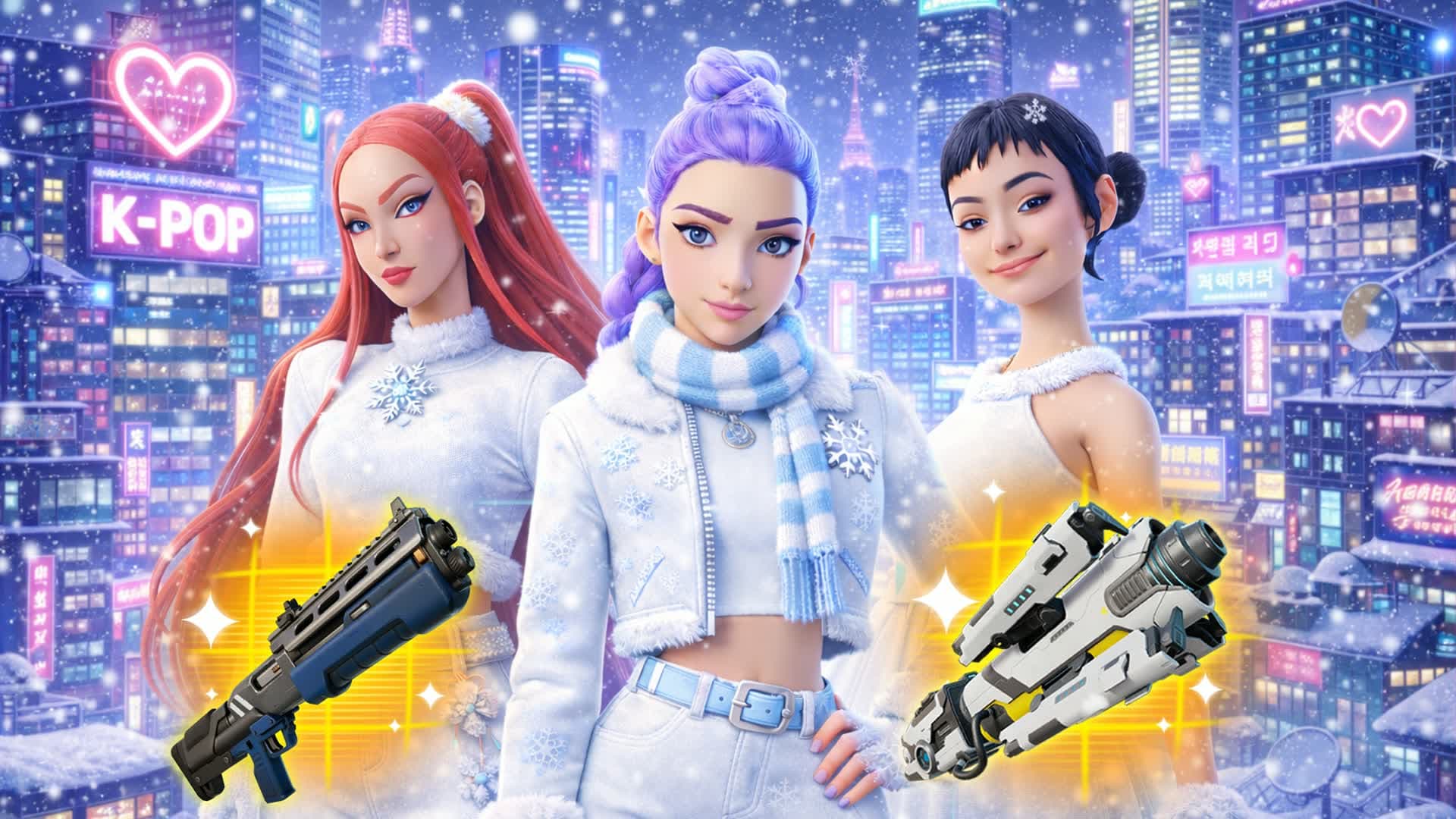 Winterfest Demon Hunters Fortnite map gameplay preview