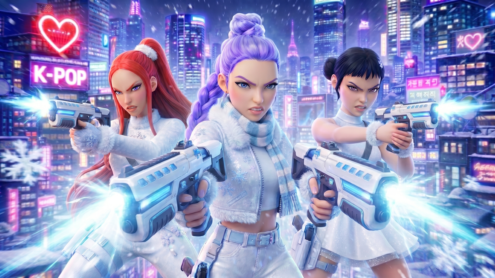 KPop Demon Hunters Gun Game Fortnite gameplay screenshot