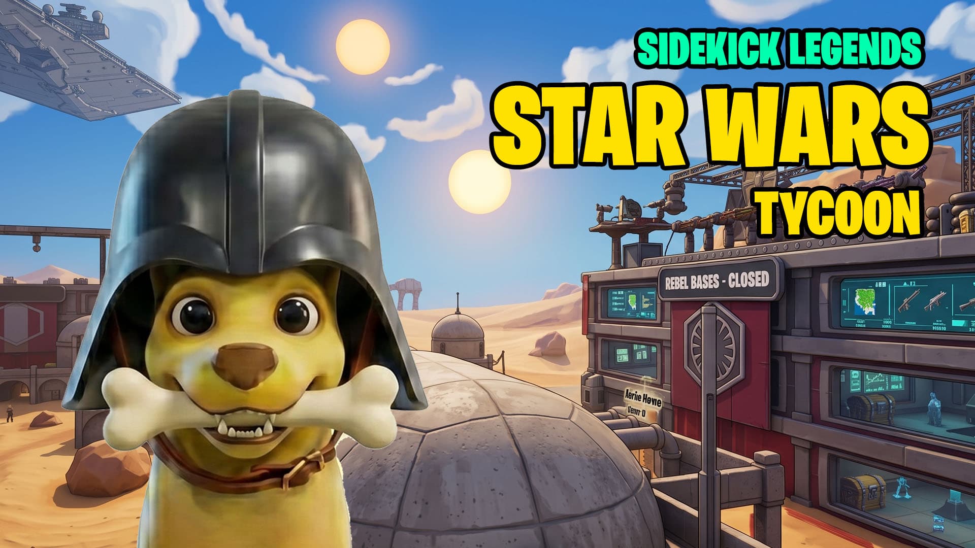 Star Wars Tycoon Sidekick Legends Fortnite map gameplay preview